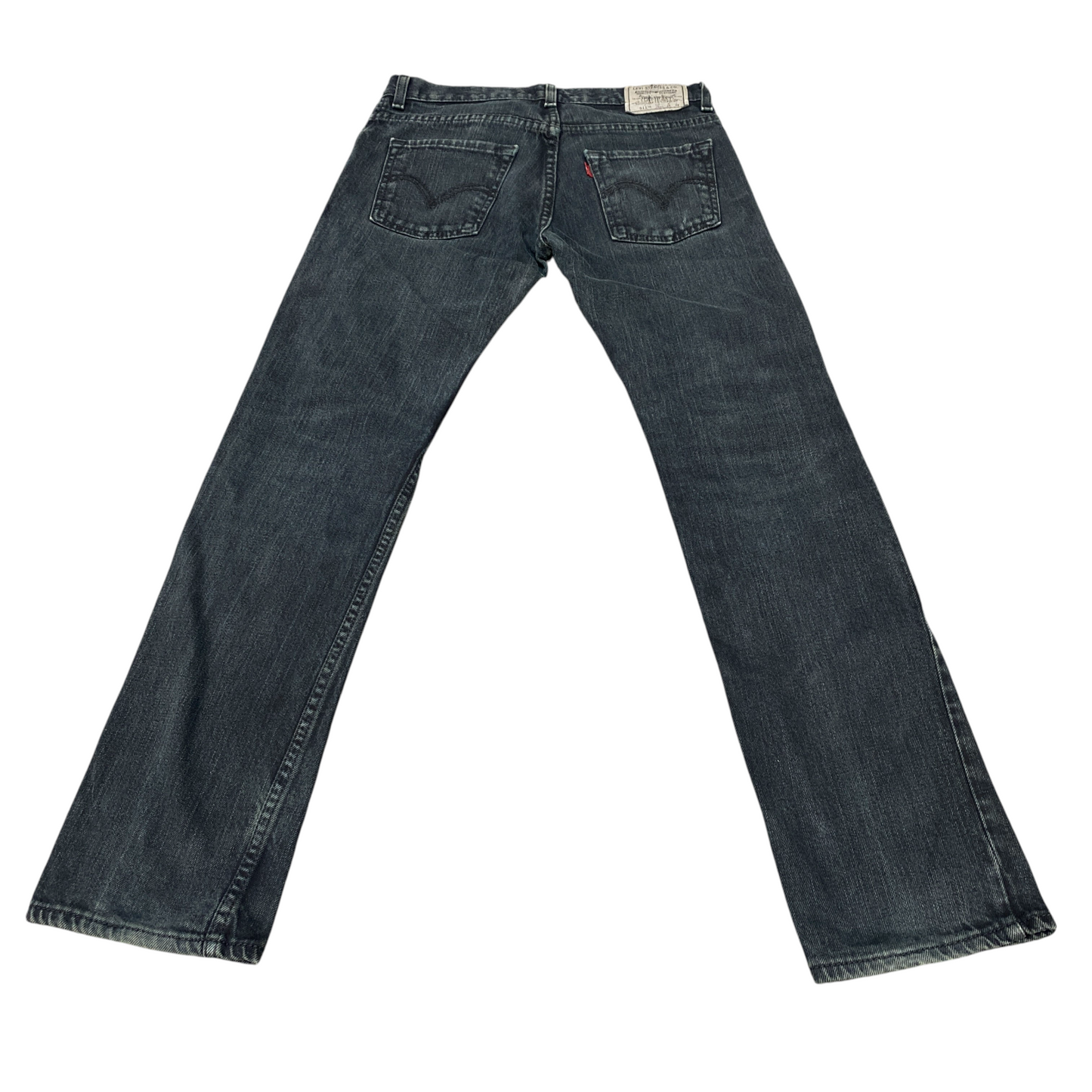 Levi's 511 Jeans Womens 30" Waist Black Premium Red Tab Regular Fit Skinny Leg