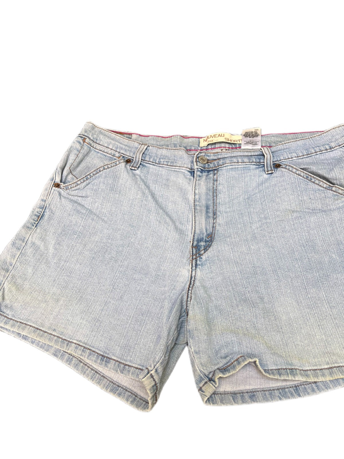 Levi's 515 Nouveau Denim Shorts Fits as Womens 2XL 40" Waist Blue Light Wash
