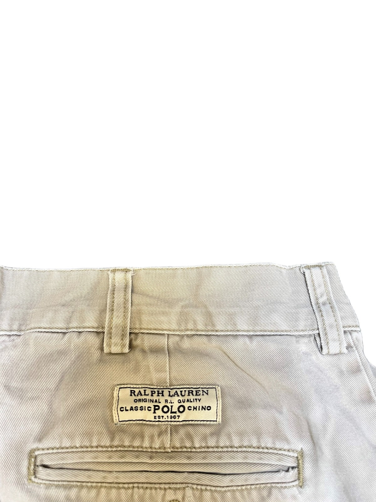 Polo Ralph Lauren Prospect Classic Chino Shorts Fits as Mens XL 36" Waist Beige