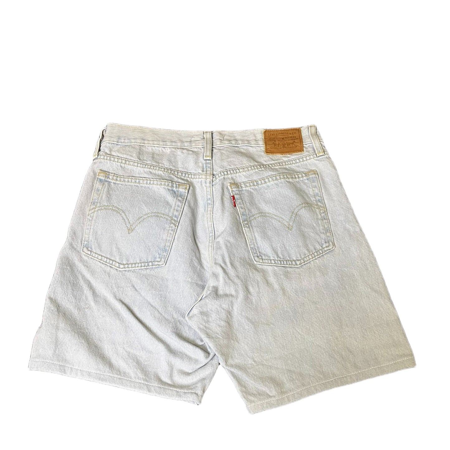 Levi's Premium Wedgie Shorts Fits as Womens M 29" Waist Blue Denim Light Wash