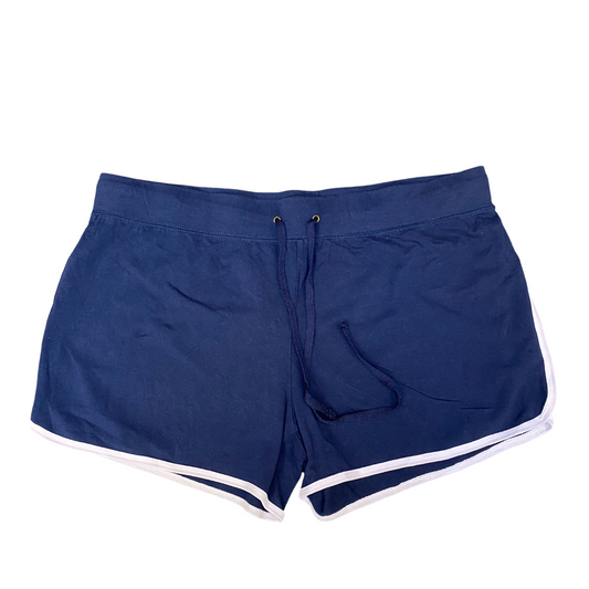 Running Sprinter Shorts Women XXL Blue Athletic Workout Elastic Waist Drawstring