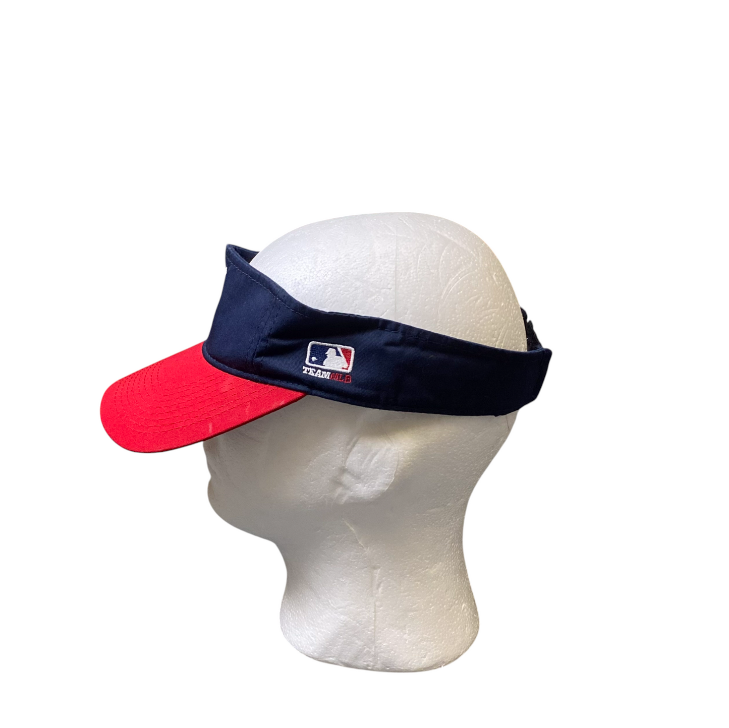MLB Cleavland Indians Outdoor Cap Sports Visor Hat OSFM Blue Embroidered Logo