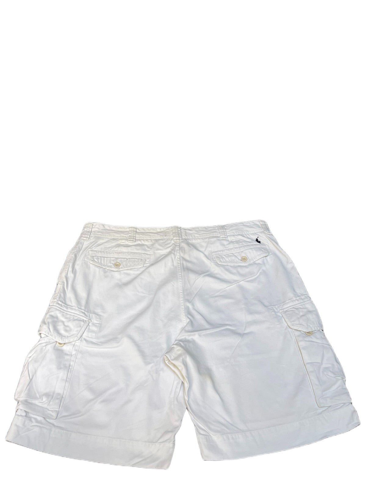 Polo Ralph Lauren Cargo Shorts Fits as Mens XL 45" Waist White Pony Logo Outdoor