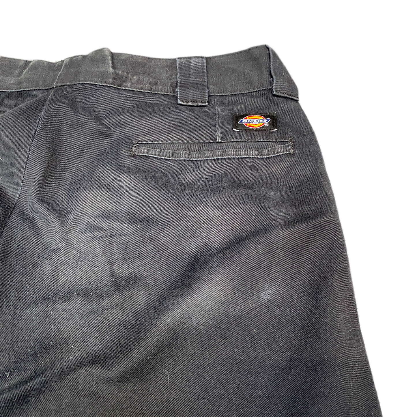 Dickies Chino Pants Fits as Mens 34" Waist Black Relaxed Fit Straight Trousers