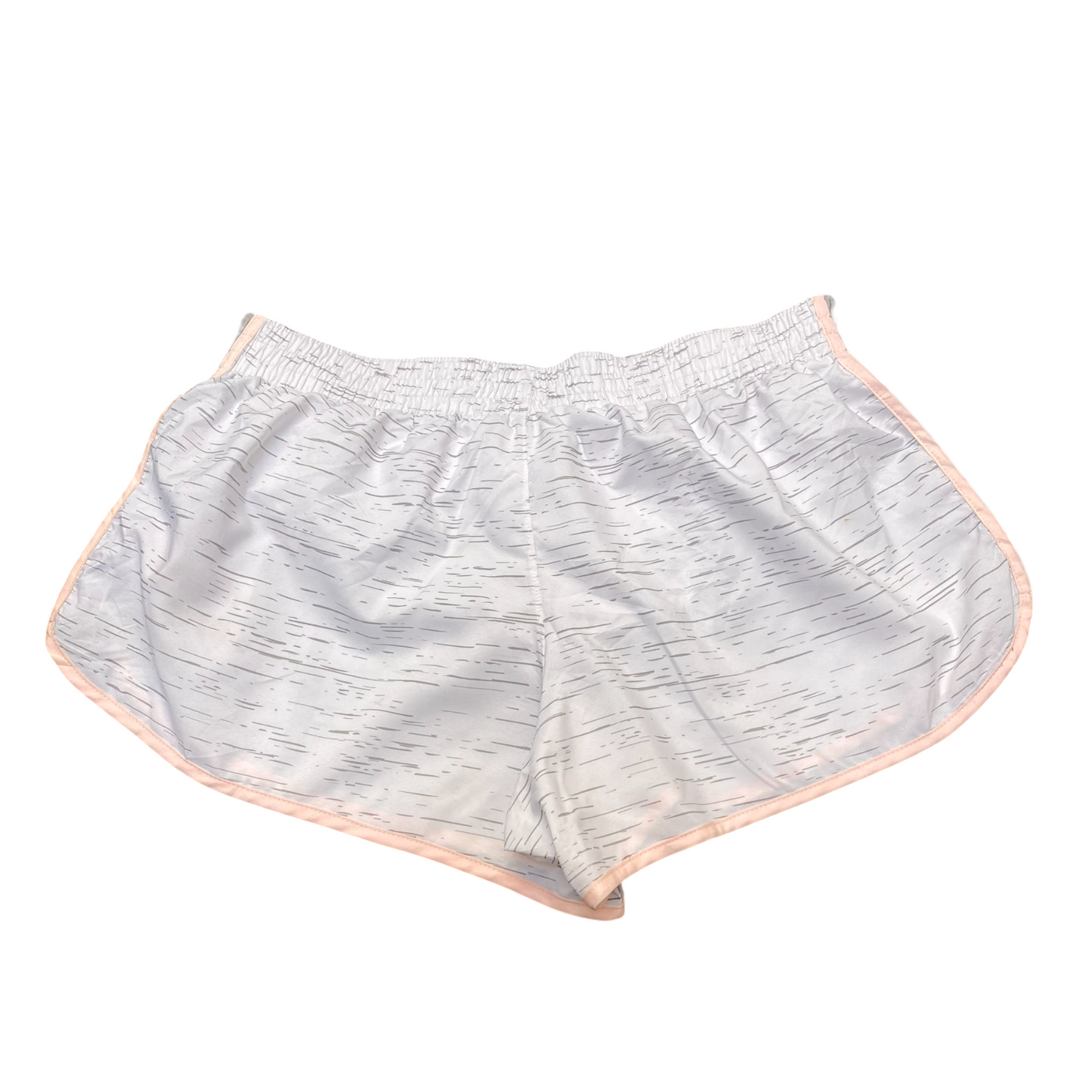Spirit Sprinter Running Shorts 32W White Textured Elastic Waist Athletic Stretch