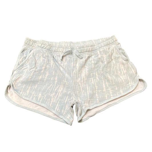 Kiabi Sprinter Running Shorts Large Blue Tie Dye Elastic Waist Athletic Fit