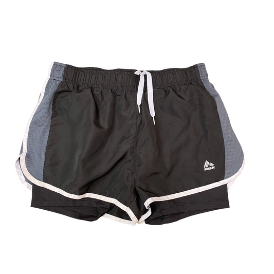 Sprinter Shorts Womens S Black Lined Performance Running Elastic Waist Logo