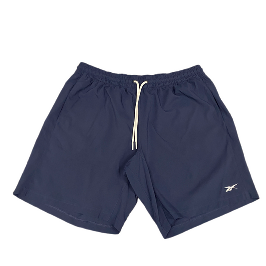 Training Shorts Mens XL 35" Waist Navy Elastic Waist Gym Training Drawstring
