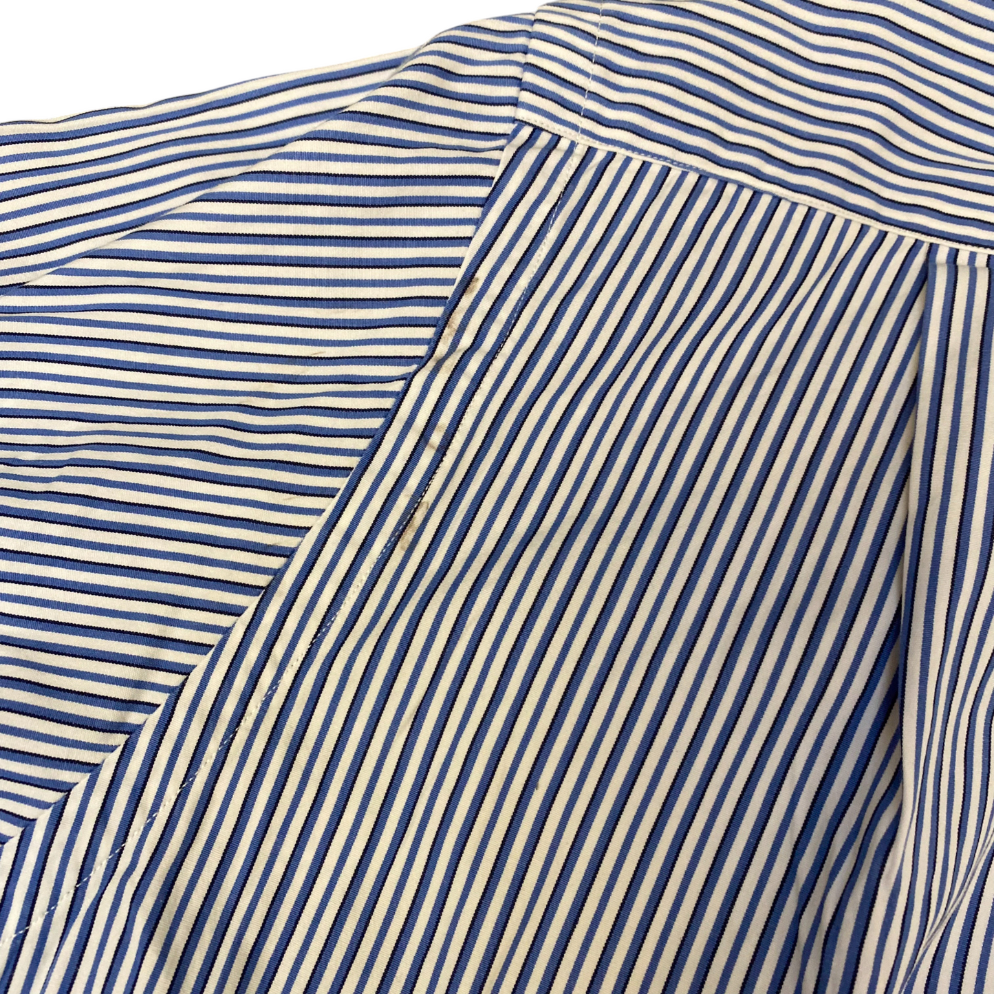 Polo Ralph Lauren Shirt Mens XXL Blue White Striped Classic Fit Pony Button Down