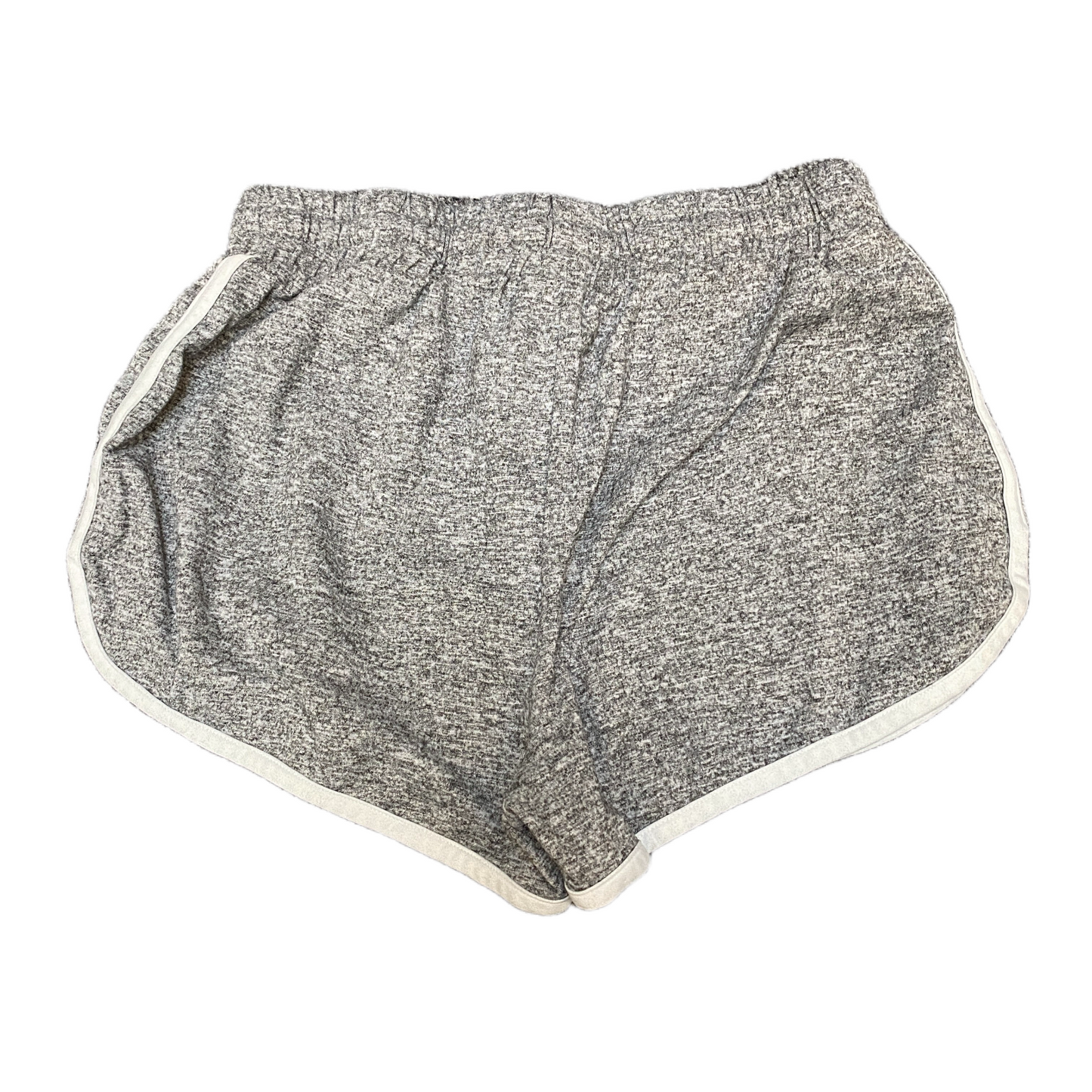 Running Sprinter Shorts Womens S 24" Waist Grey Athletic Gym Workout Dolphin Hem