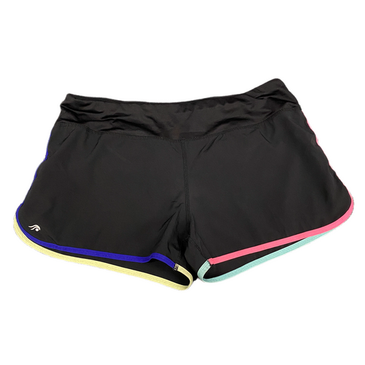 Athletic Shorts Womens 2XL 35" Waist Black Stretch Dolphin Hem Elastic Waist