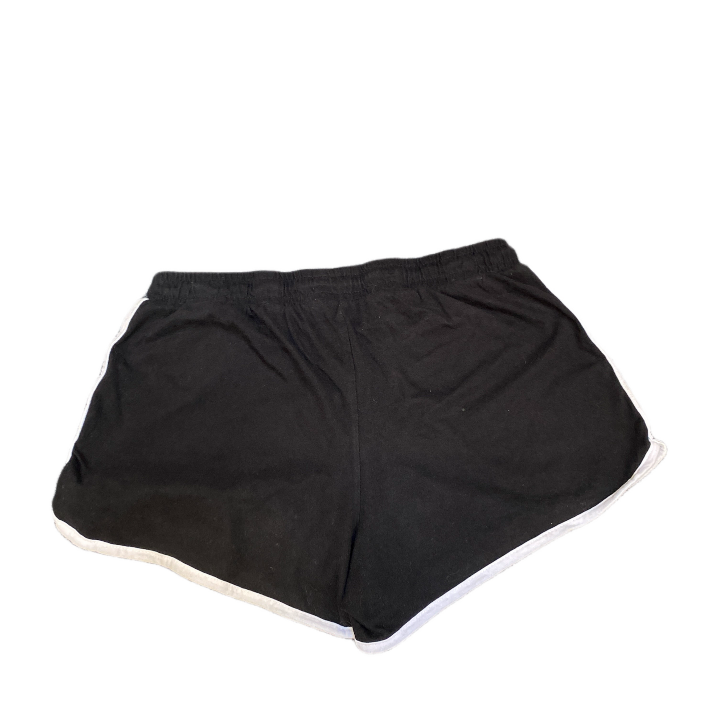 Running Sprinter Shorts Women M 27" Waist Black Athletic Gym Workout Dolphin Hem