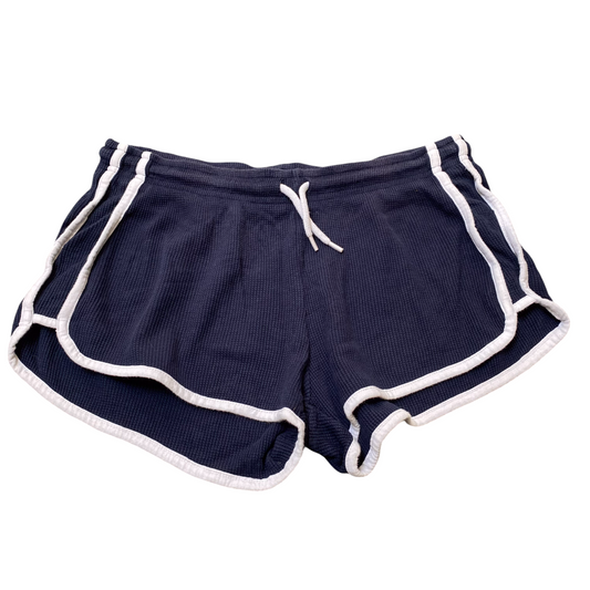 Primark Sprinter Running Shorts Womens Small Blue Elastic Waist Stretch Athletic