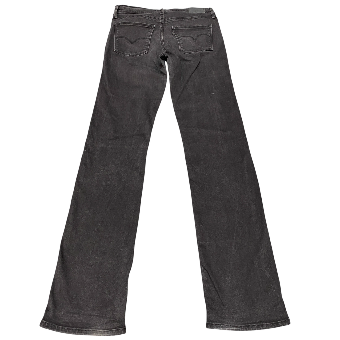 Levi's Jeans Womens 27" Waist Black Medium Wash High Waisted Slim Straight Leg