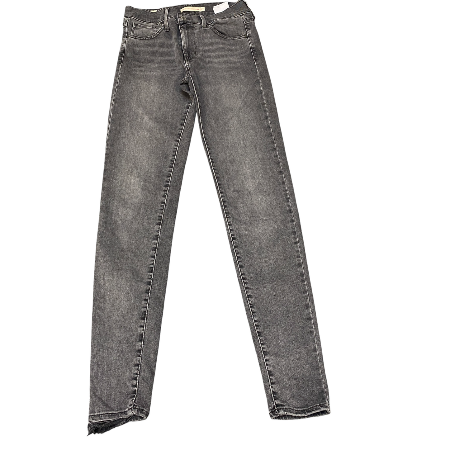 Levi's Jeans Womens 27" Waist Grey Denim Premium 720 High Rise Super Skinny Leg