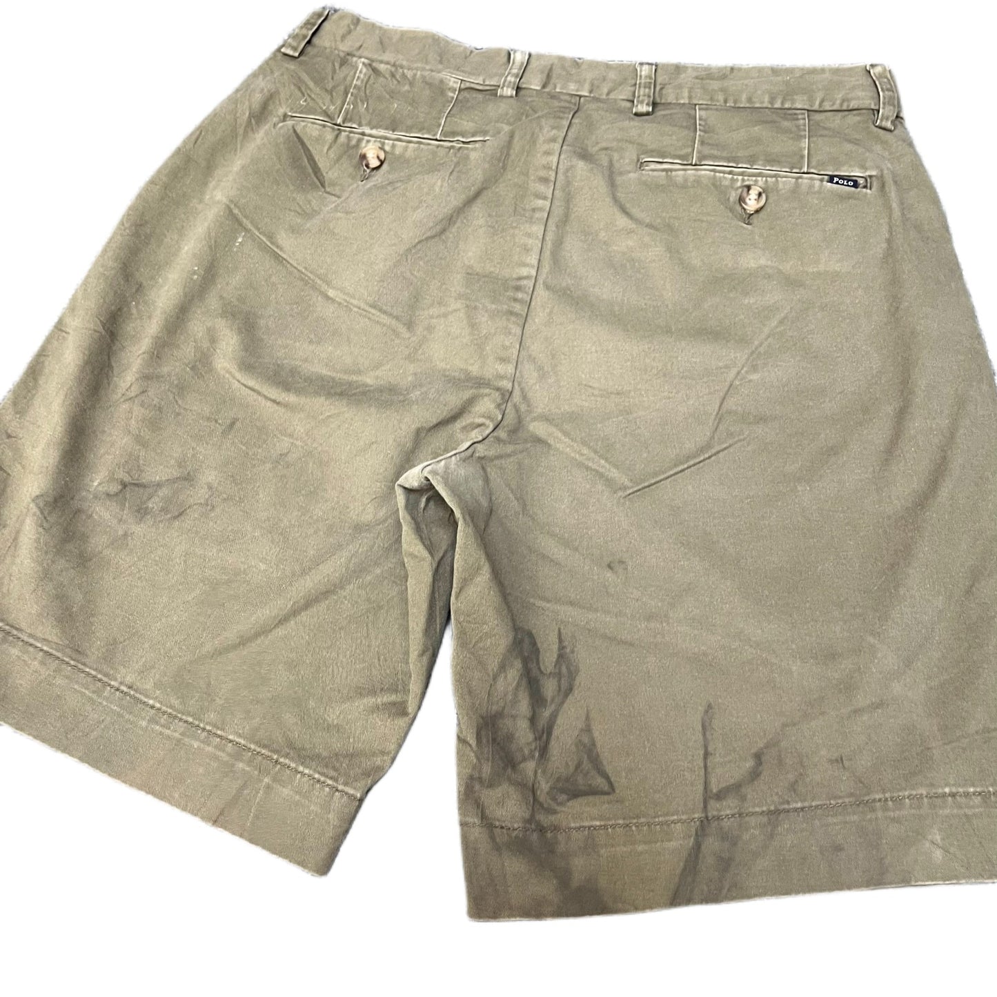 Polo Ralph Lauren Chino Shorts Fits as Men M 31" Waist Green Stretch Classic Fit