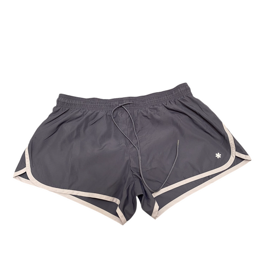 Old Navy Sprinter Shorts Womens Small Grey Elastic Waist Drawstring Dolphin Hem