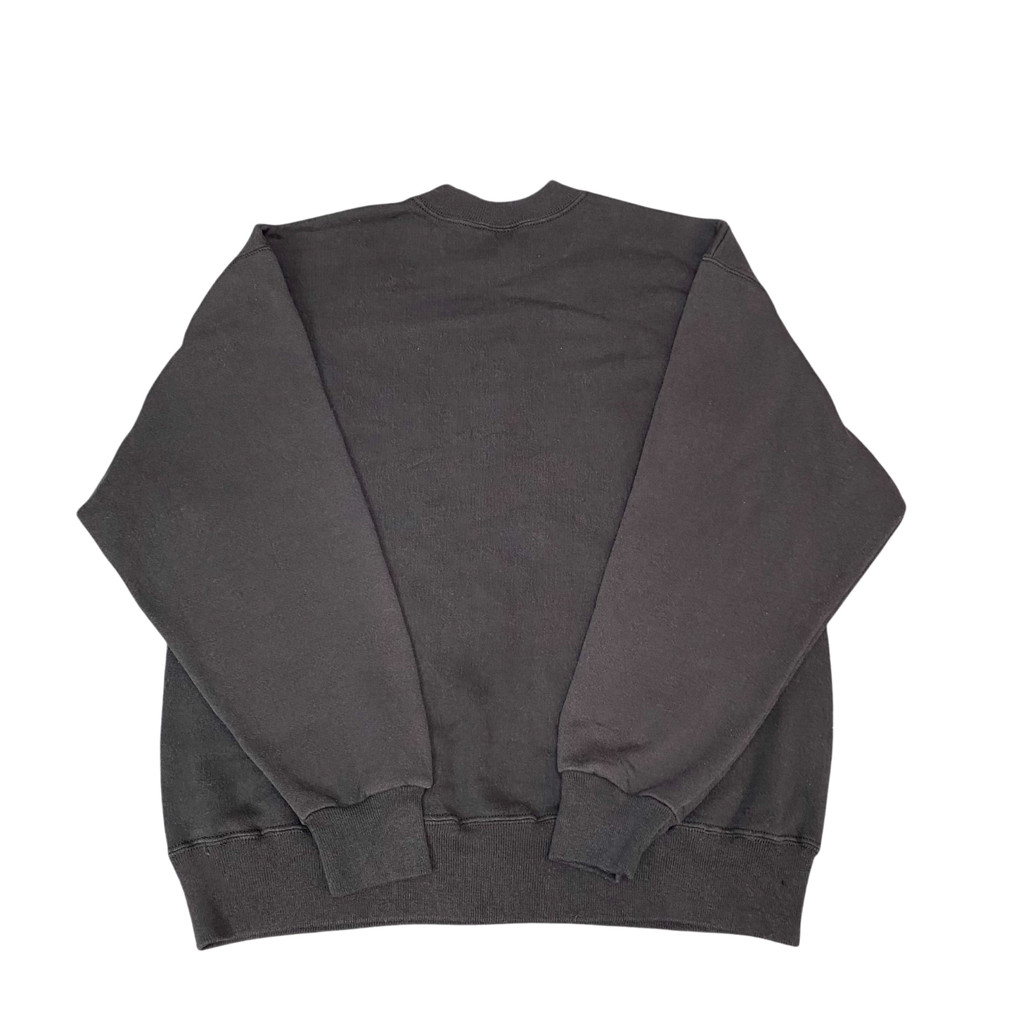 Hanes Sweatshirt Mens Large Black Branson Leaf Graphic Print Crew Neck Pullover