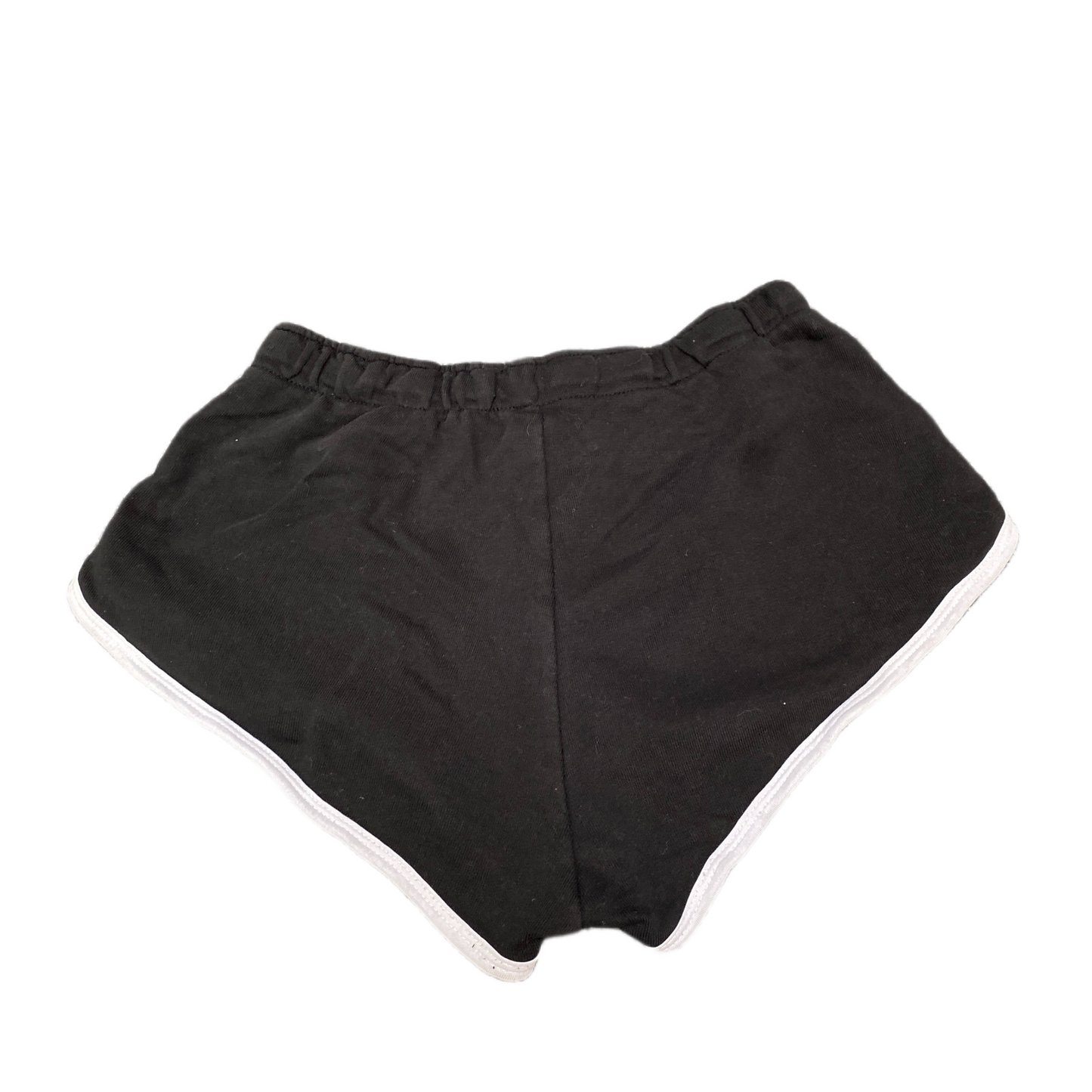 Running Sprinter Shorts Womens S 24" Waist Black Athletic Workout Dolphin Hem