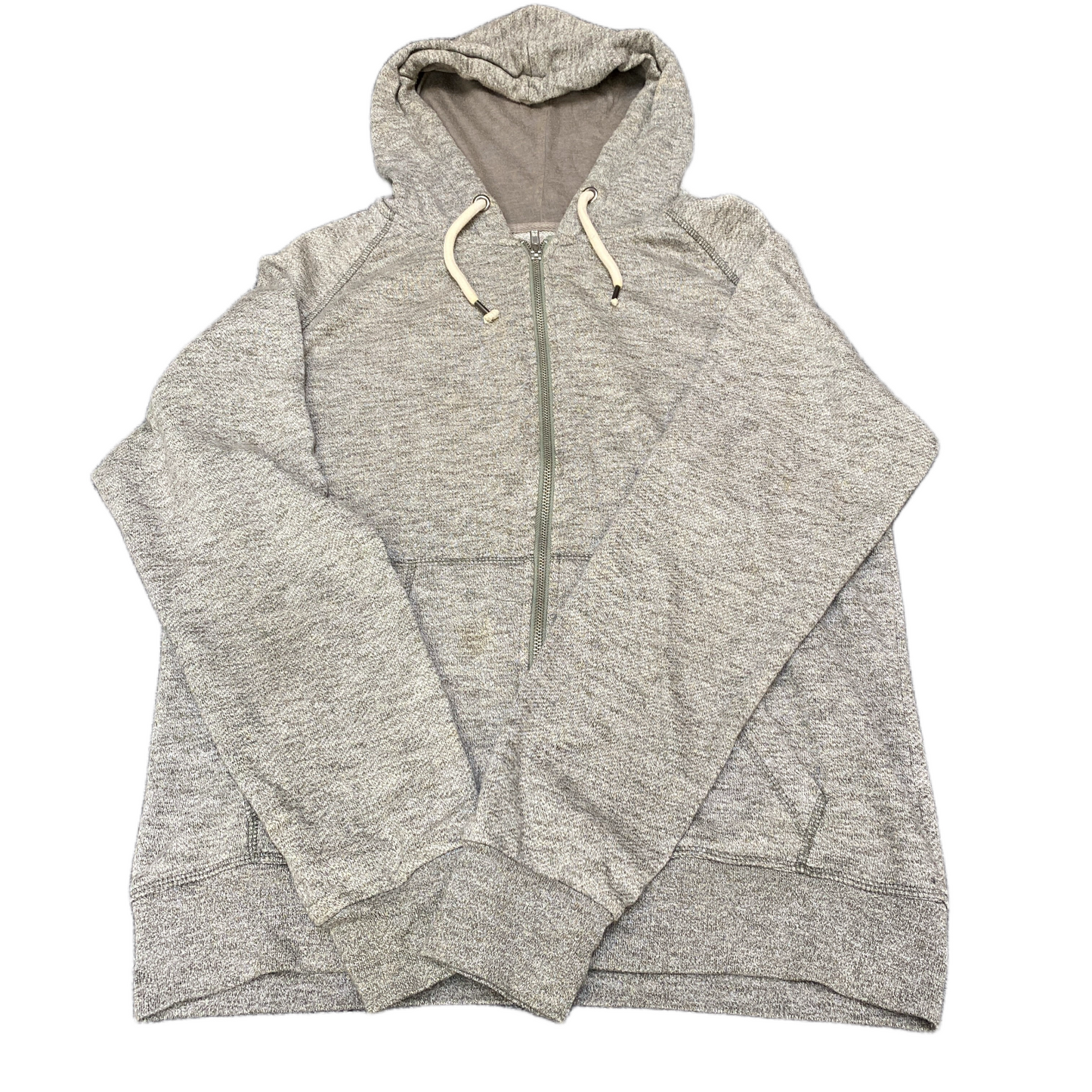 Cedarwood State Hoodie Women Medium Grey Heather Long Sleeve Drawstring Full Zip