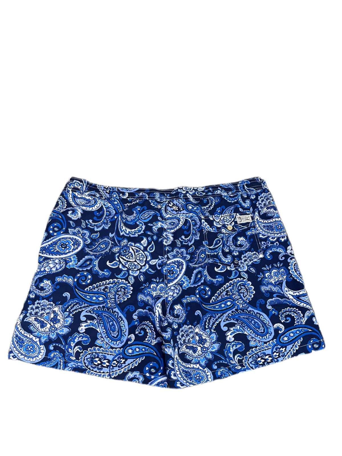 Polo Ralph Lauren Swim Trunks Board Shorts Fits as Men XL 47" Waist Blue Paisley