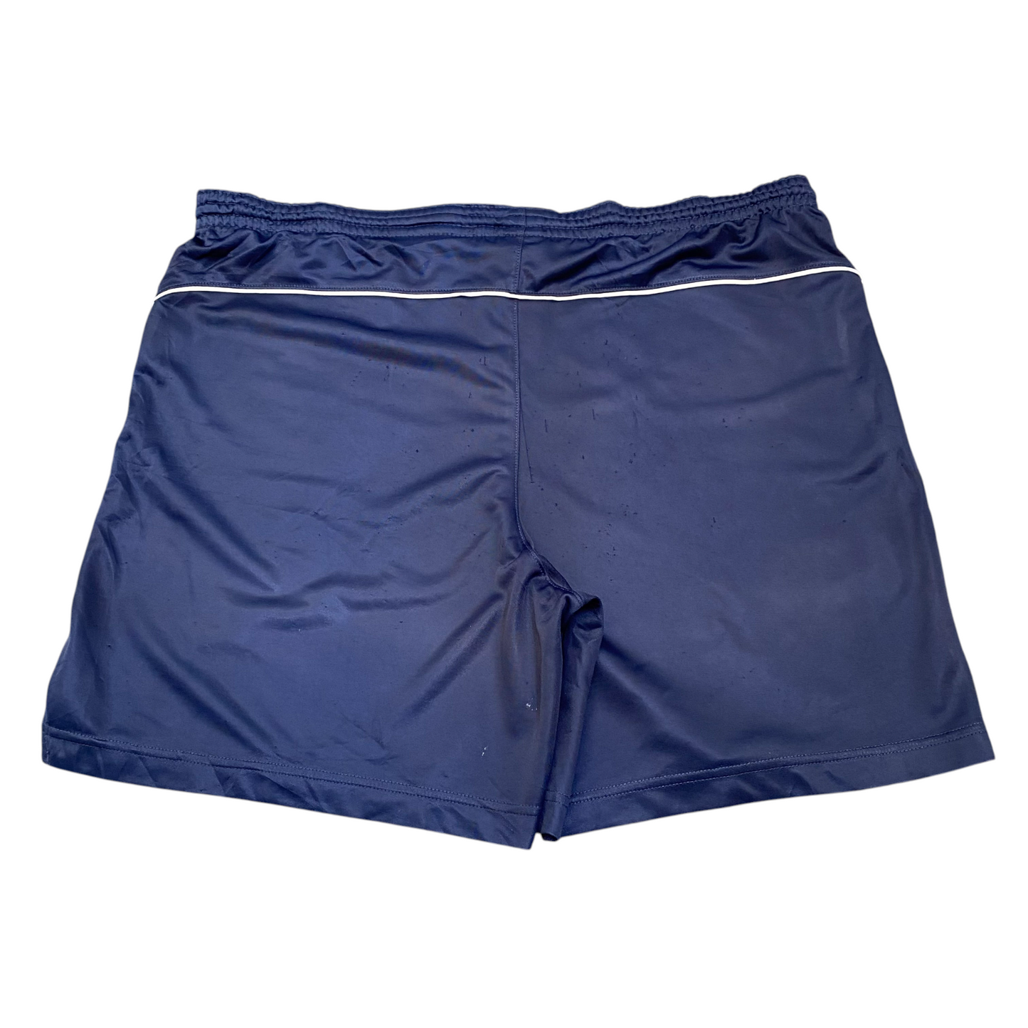 Nike Running Shorts Medium Blue Stretch Elastic Waist Swoosh Athletic Gym Fit