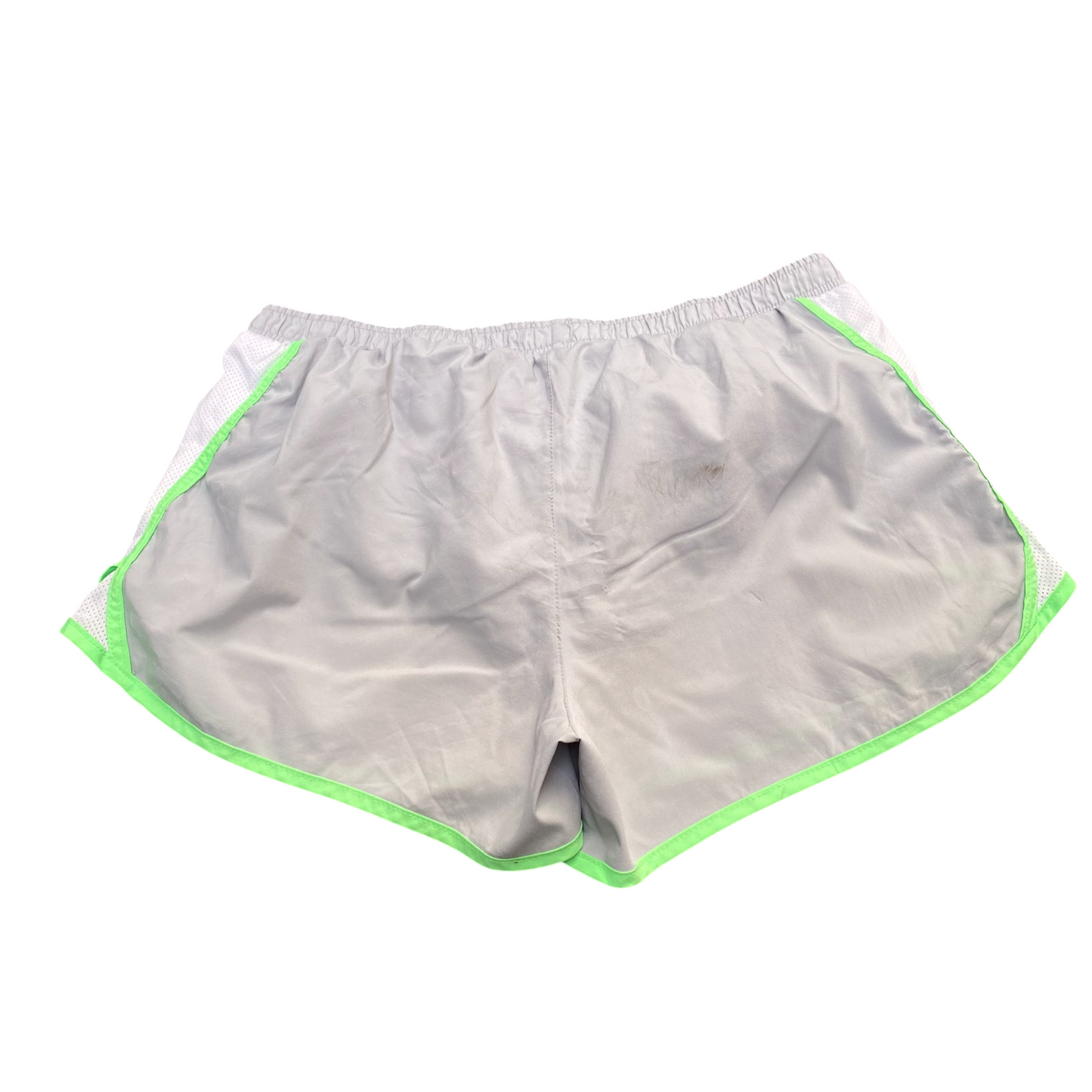 Active Running Shorts Large Grey Elastic Waist Stretch Athletic Gym Fit Outdoor