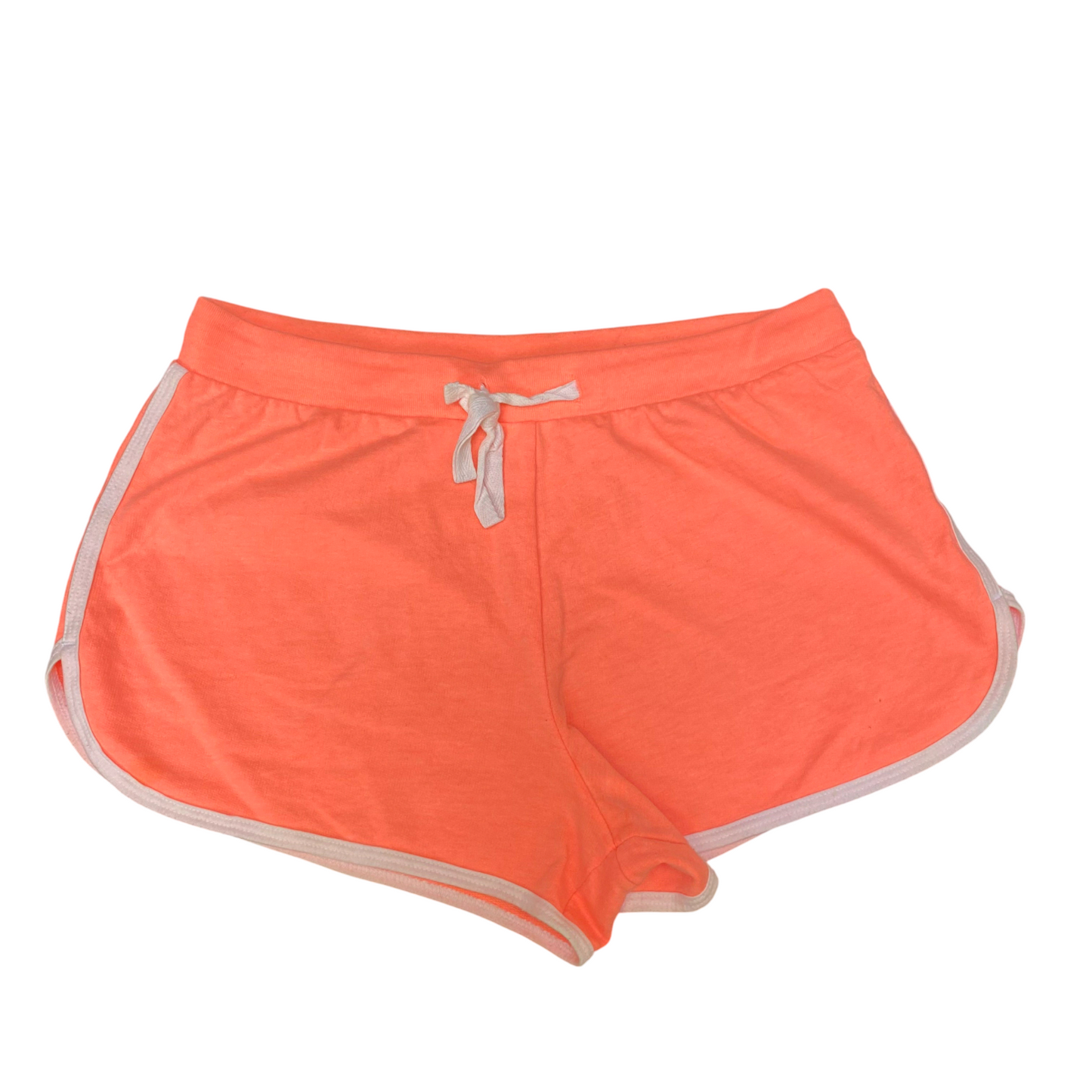 Running Sprinter Shorts Womens Medium Coral Athletic Fit Gym Workout Dolphin Hem