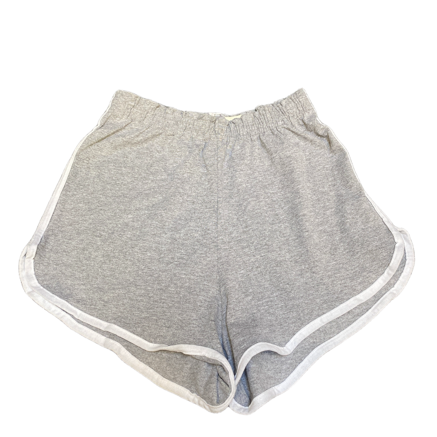 Running Sprinter Shorts Women XL 25" Waist Grey Athletic Gym Workout Dolphin Hem