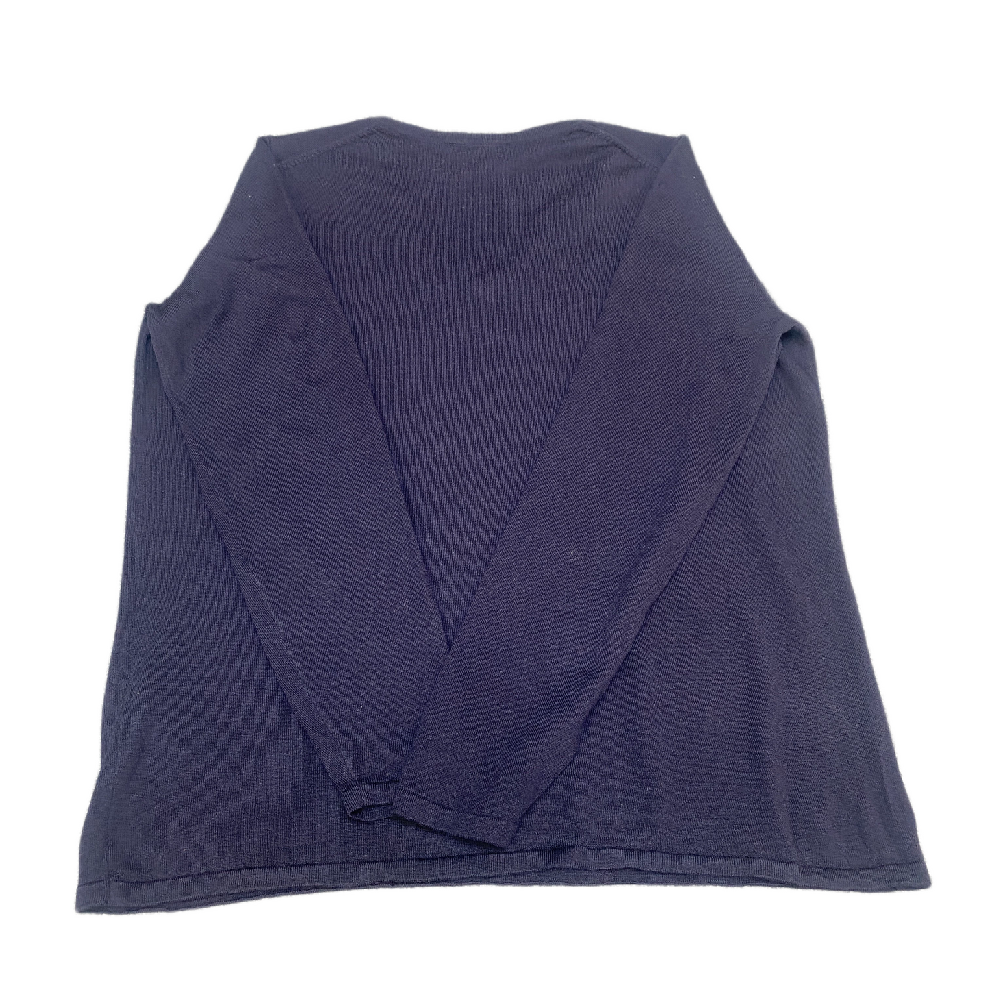 Tommy Hilfiger Jumper Mens XL Navy Luxury Wool Knit Long Sleeve V Neck Pullover