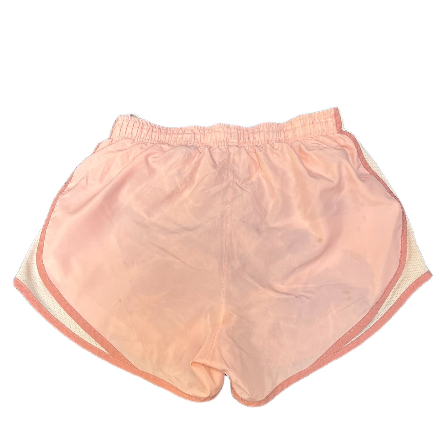 Nike Running Sprinter Shorts Fits as Women S 27" Waist Peach White Dolphin Hem
