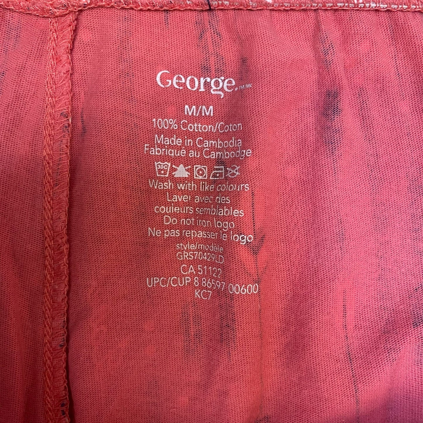 Swim Trunks Shorts Womens M Pink Printed Drawstring Elastic Waist Dolphin Hem