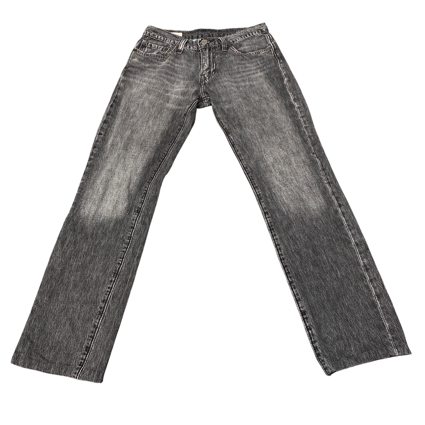 Levi's 511 Jeans Women 28" Waist Grey Premium Faded Red Tab Flat Straight Leg