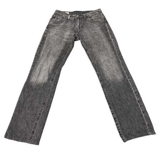 Levi's 511 Jeans Women 28" Waist Grey Premium Faded Red Tab Flat Straight Leg