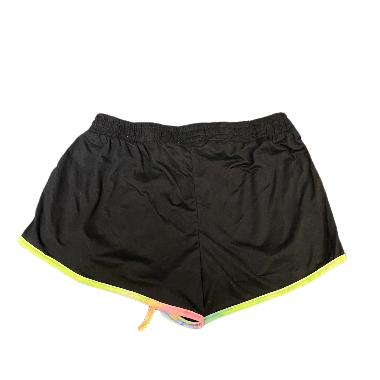 Running Sprinter Shorts Women M 28" Waist Black Athletic Gym Workout Dolphin Hem