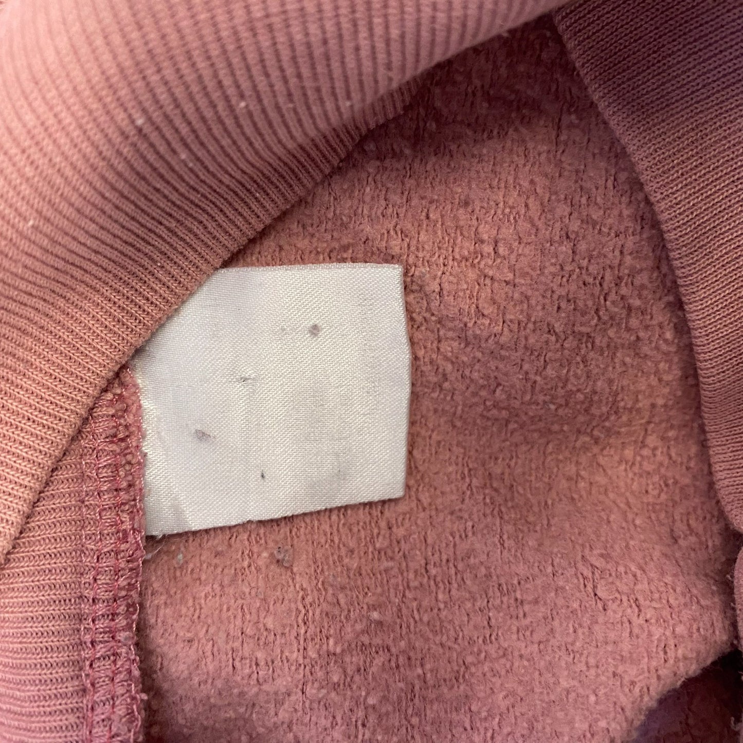 Sweatshirt Mens Large Pink Long Sleeve Chest Pockets Warm 1/4 Button Pullover