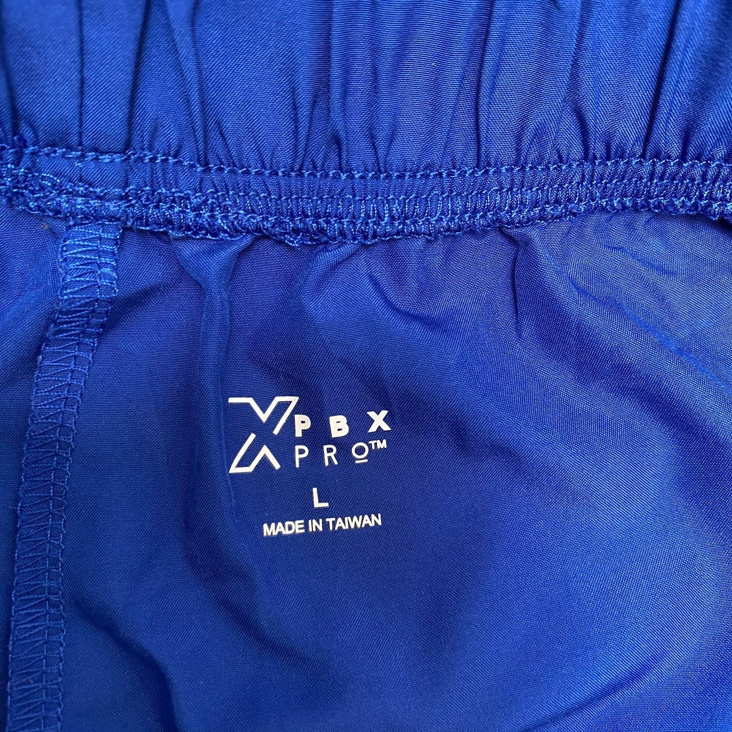 Running Sprinter Shorts Womens Large Blue Athletic Fit Workout Elastic Waist