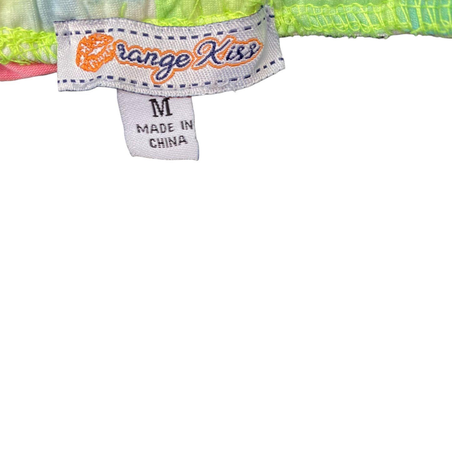Sprinter Shorts Womens M Multi Tie Dye Gym Running Elastic Waist Drawstring