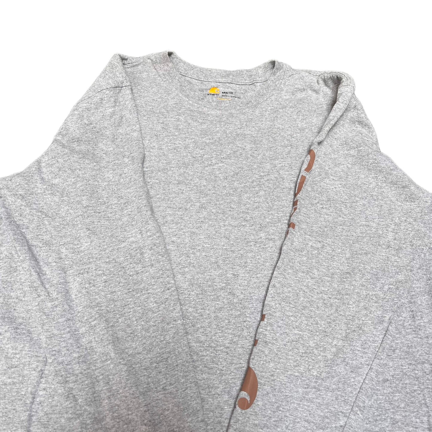 Carhartt T-Shirt Boys Medium Grey Original Fit Long Sleeve Crewneck Workwear Tee