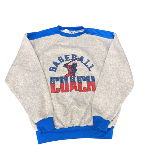 Mauro Ferrini Sweatshirt Womens Medium Grey Crew Neck Long Sleeve Sport Wear