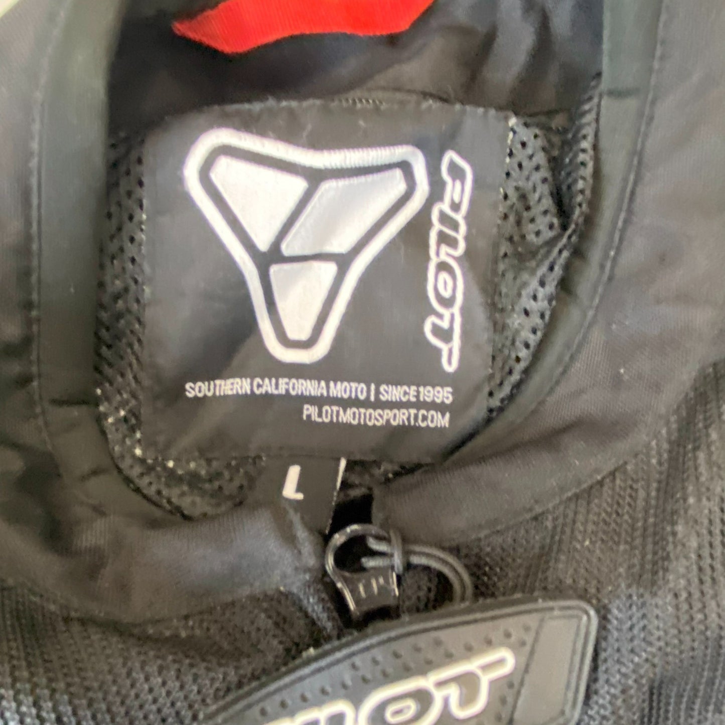 Pilot Motorsport Direct Air Mesh Motorcycle Jacket Mens Large Black Green Zip Up