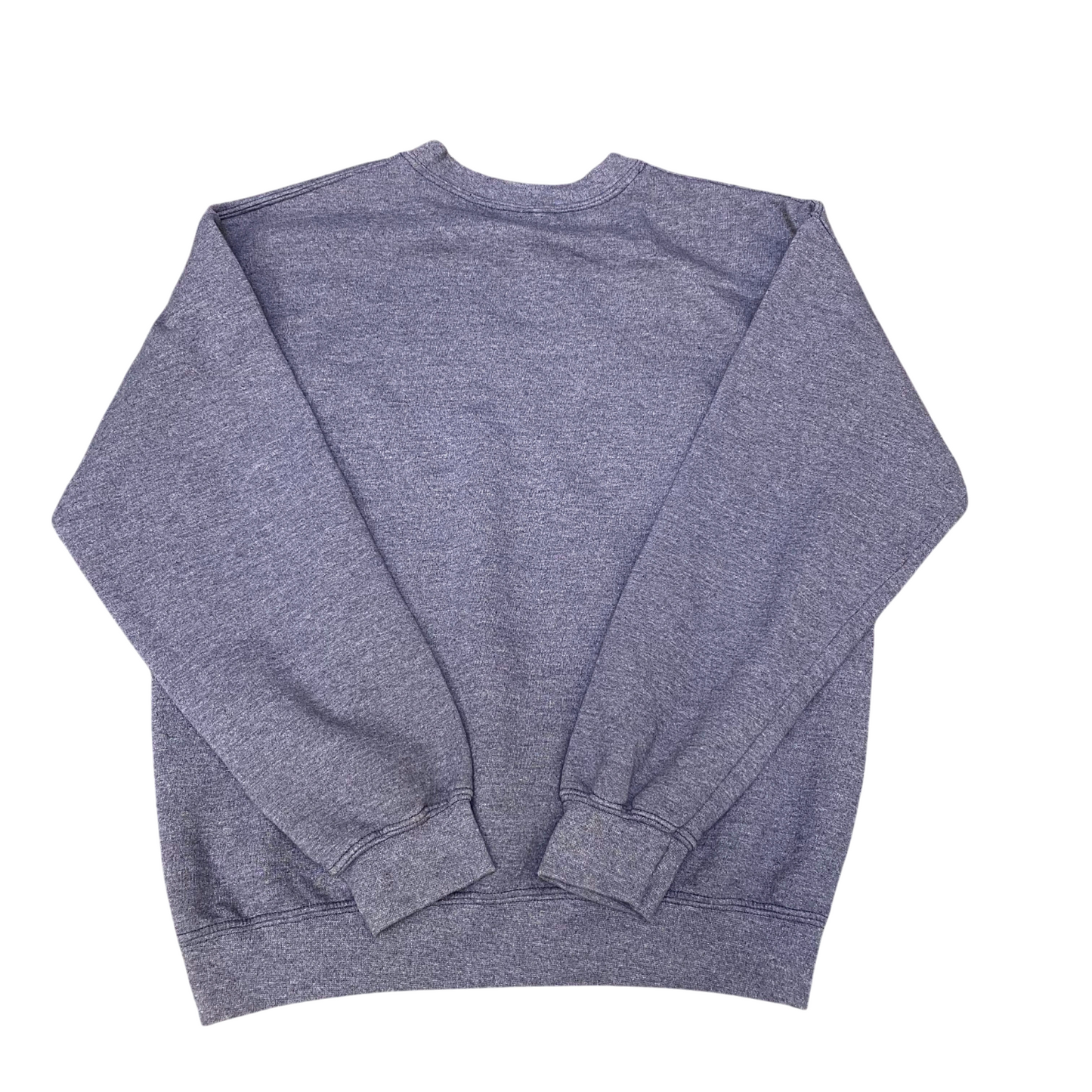 Gildan Sweatshirt Mens Medium Grey Saugatuck Embroidered Spellout Crew Neck