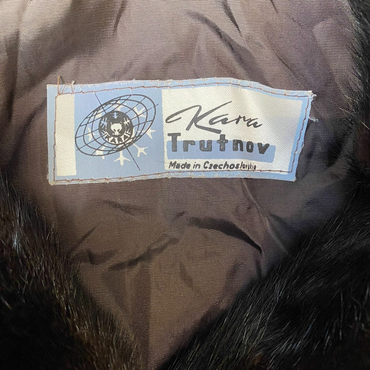 Kara Trutnov Mint Faux Fur Coat Womens Large Brown Cozy Warm Winter Shawl Collar