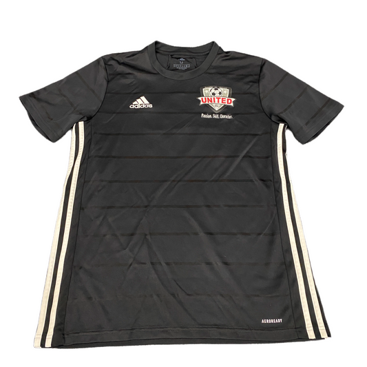 Adidas Aeroready T-Shirt Mens Small Black United Soccer Short Sleeve Pullover