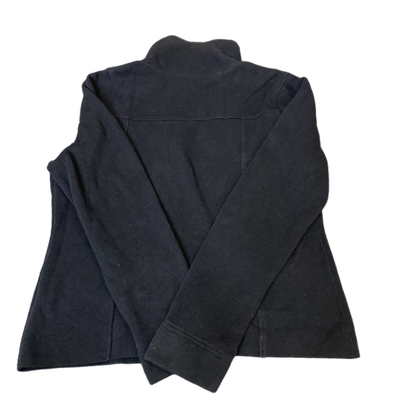 Ralph Lauren Active Jacket Womens Large Black Long Sleeve Mock Neck Double Zip