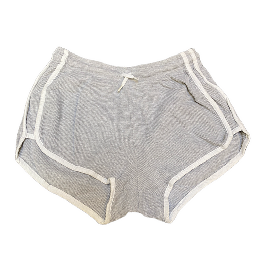 Running Sprinter Shorts WomensXS 27" Waist Grey Athletic Gym Workout Dolphin Hem