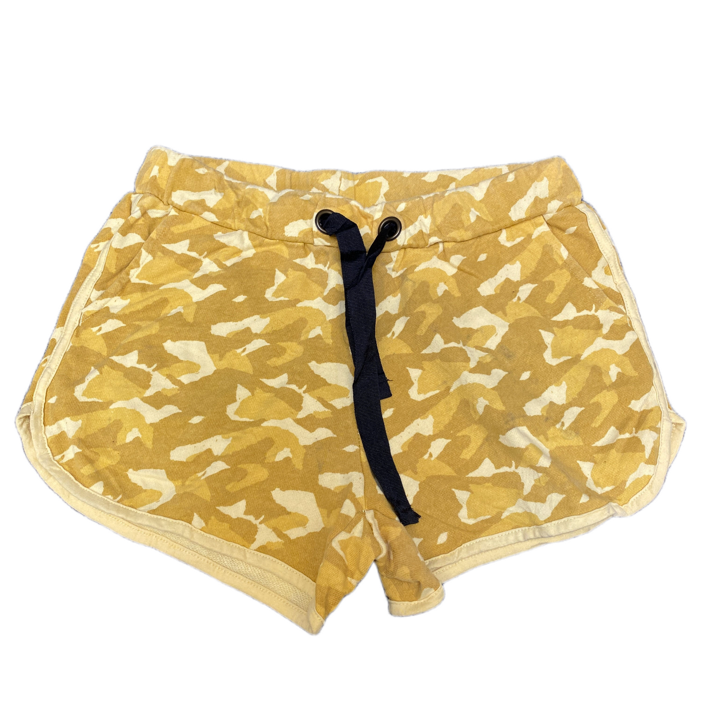Running Sprinter Shorts Womens S 27" Waist Brown Pattern Athletic Gym Drawstring