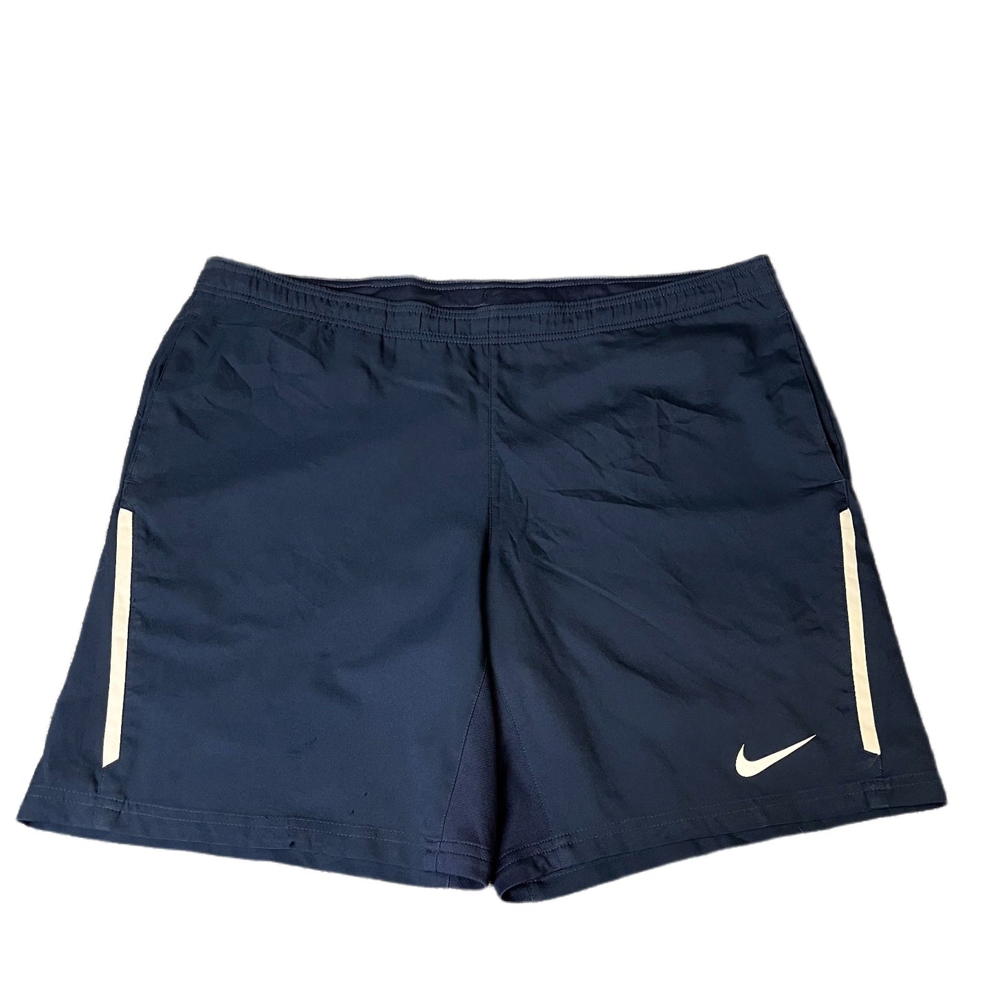 Nike Dri-FIT Athletic Shorts Fits as Mens XL 41" Waist Navy Performance Workout