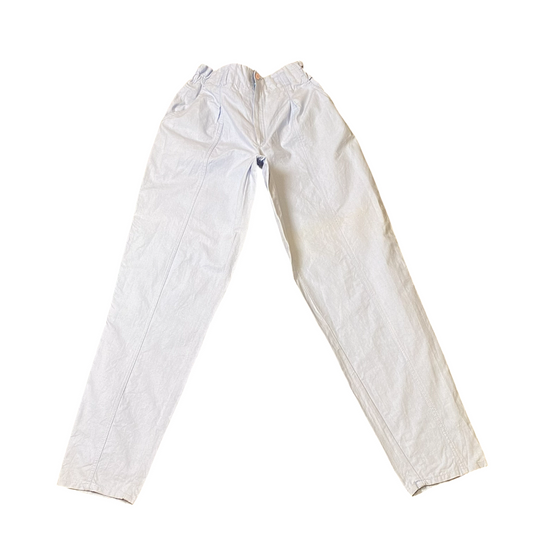 Women Joggers Small Blue Straight Leg Cinch Elastic Waist Low Rise Trouser Pants