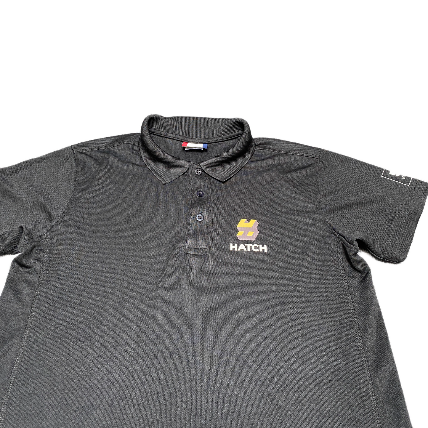Clique Polo Shirt Mens S Black Golf Performance Short Sleeve Collared Popover